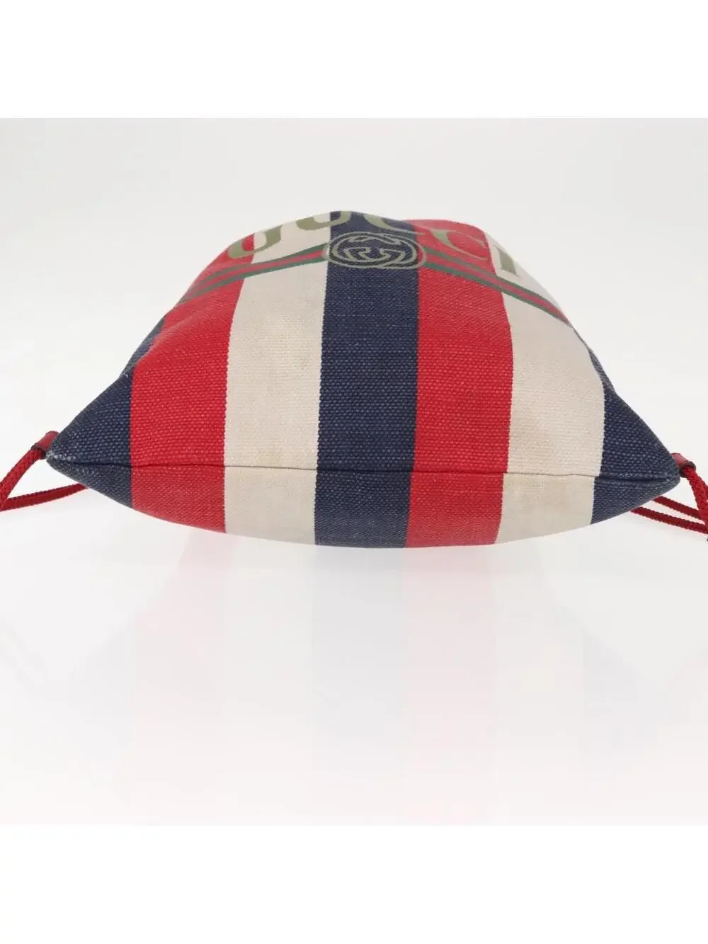 Gucci Backpack Canvas Blue Red Auth #344231G54B